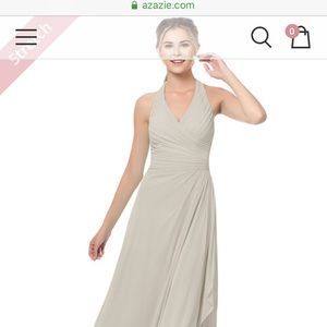 Azazie Brityn size 4 in taupe